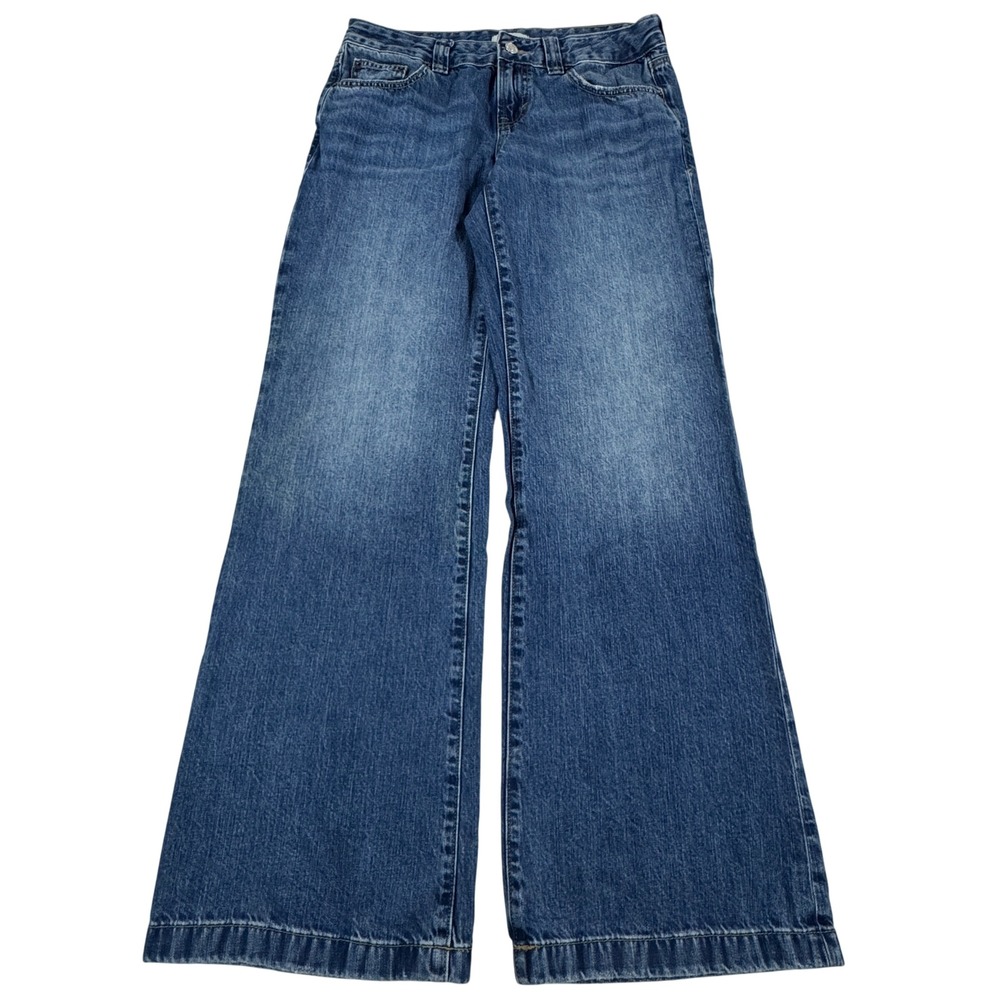 PacSun Charlie Baggy Boot Jeans Women's 26 Medium Wash Wide Leg Y2K Grunge Retro